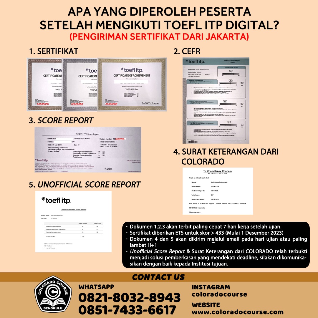 Sertifikat TOEFL ITP Tidak Ada Logo ETS? Ini Penjelasannya