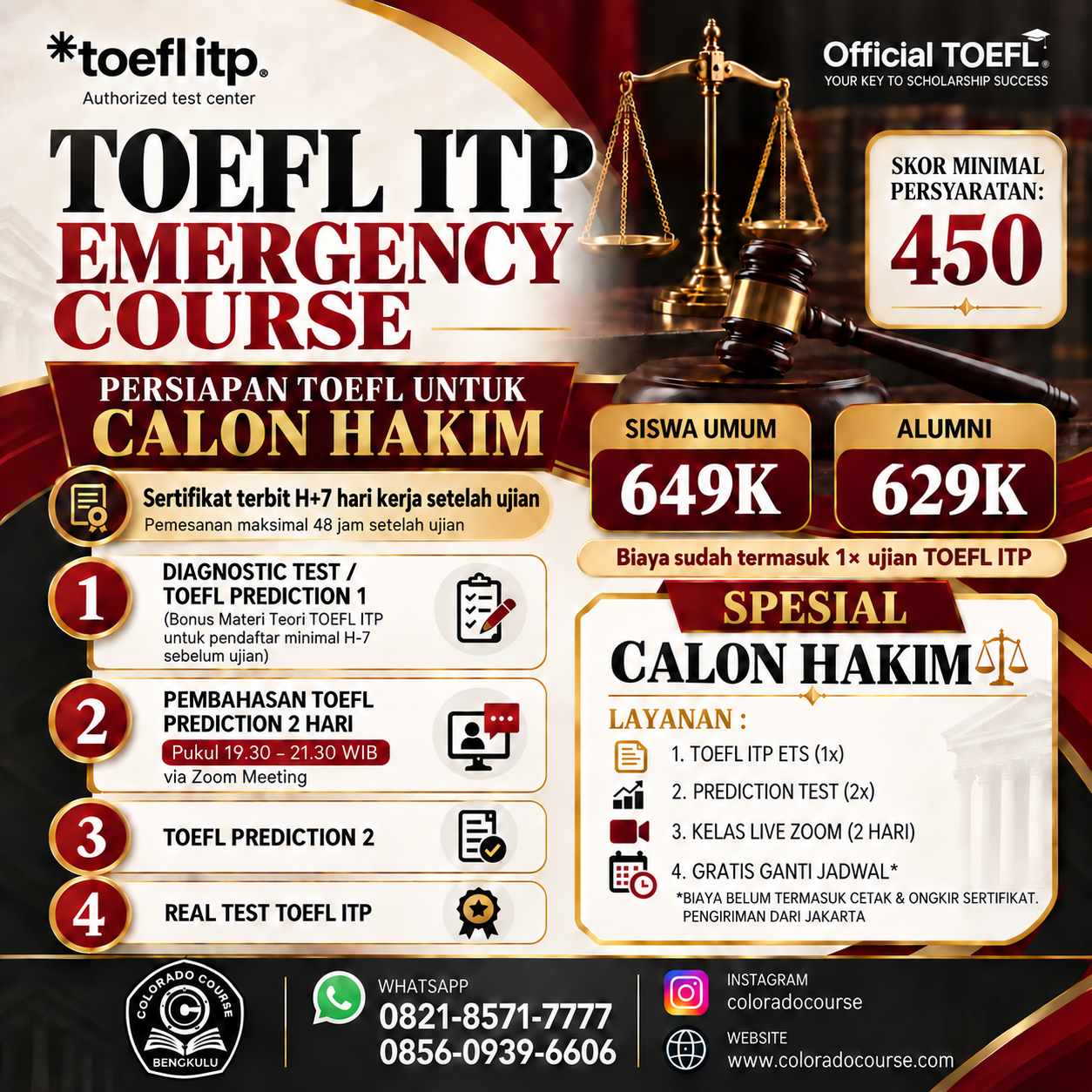 TOEFL ITP untuk Calon Hakim: Persyaratan Skor dan Persiapannya